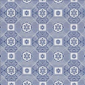 Palatial Maze Blue Jay by Kasmir Designer Fabric