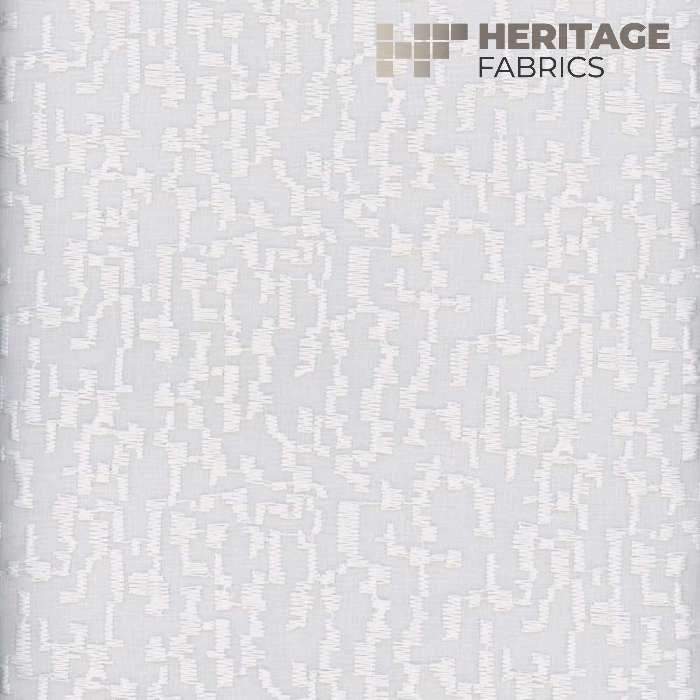 Palermo Winter White by Heritage Designer Fabric - 100% Polyester Turkey Horizontal: 5.75" and Vertical: 3.25" 54" - Swanky Fabrics -
