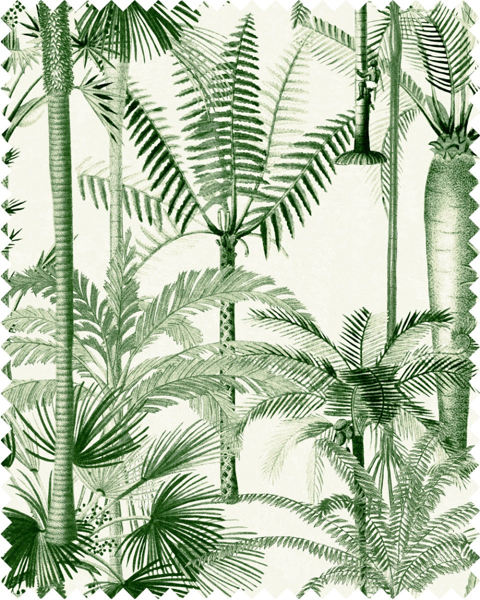 Palmera Cubana linen fabric by Mind the Gap (FB00033), swatch