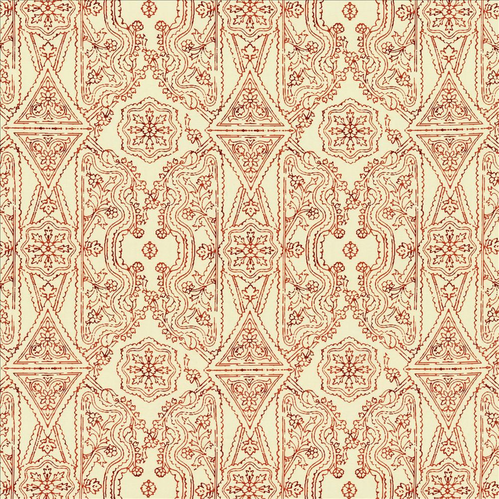 Panwar Burnt Orange by Kasmir Designer Fabric 5155 55% Linen 45% Cotton CHINA 15,000 Wyzenbeek Double Rubs Horizontal: 13 5/8 inches and Vertical: 17 inches 54 - Swanky Fabrics -