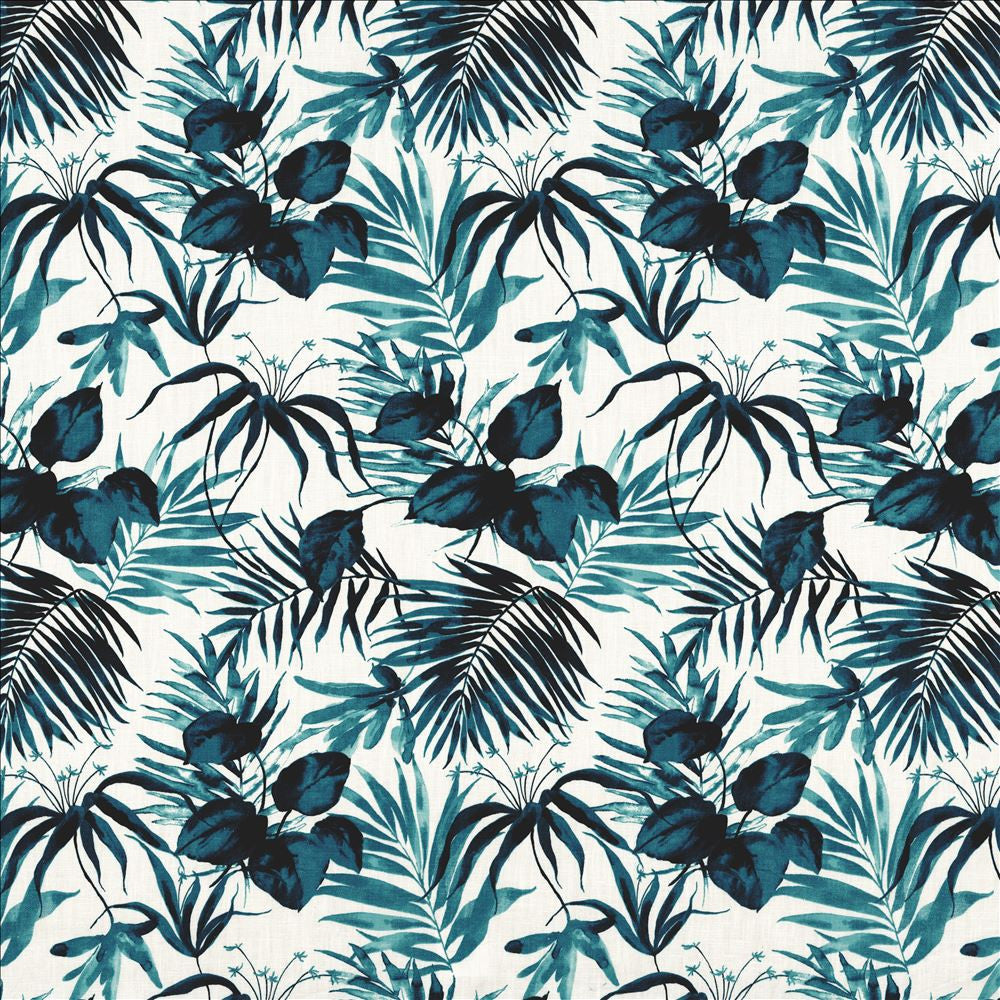 Paradise Point Teal by Kasmir Designer Fabric See sample 92% Ramie
8% Cotton
 FRANCE 10,000 Martindale Cycles </p><p>Repeat: Horizontal: 18 inches and Vertical: 24 4/8 inches 59 - Swanky Fabrics -