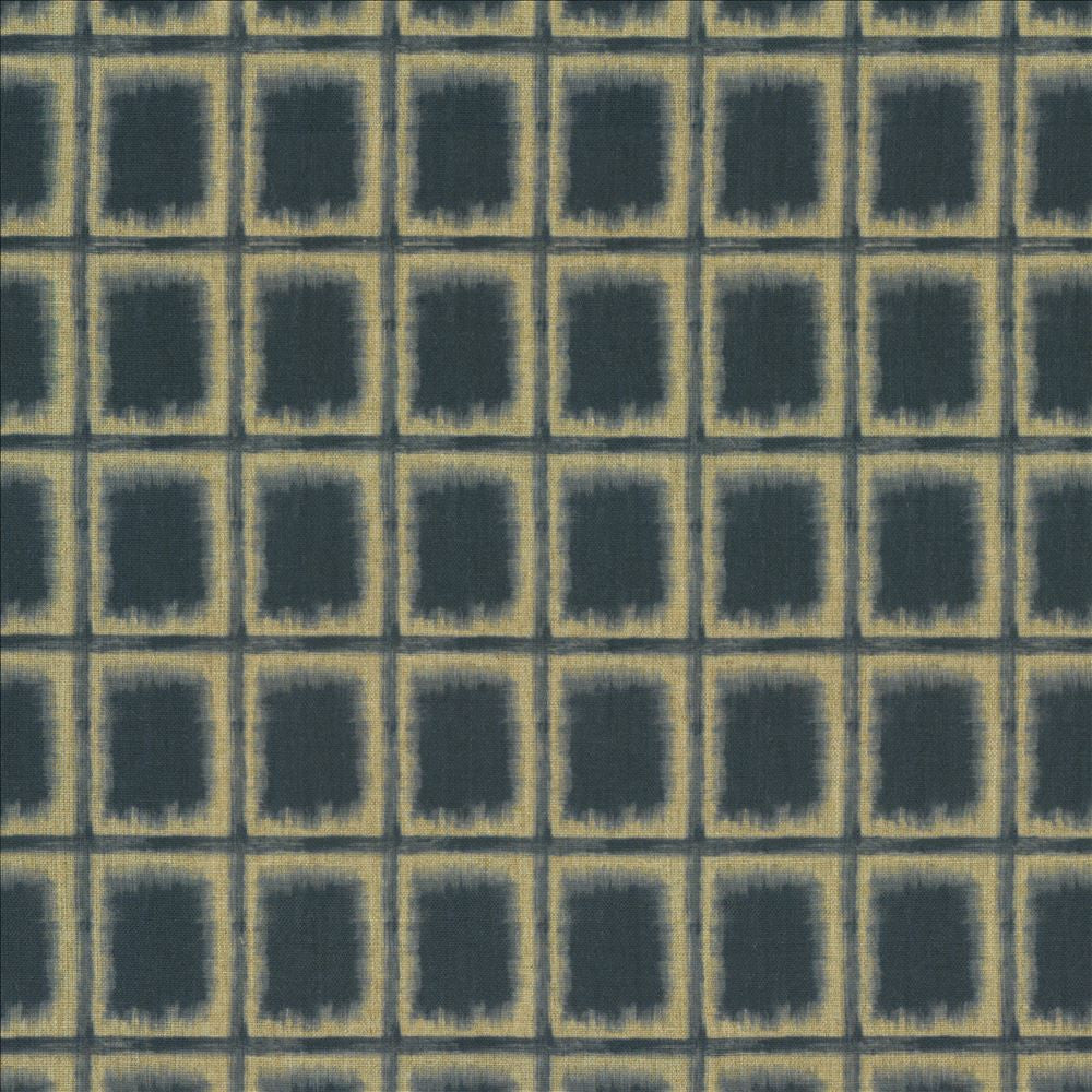 Parallel Lines Indigo  by Kasmir Designer Fabric 1456 100% Polyester
 INDIA 100,000 Martindale Cycles Horizontal: 3 inches and Vertical: 2 2/8 inches 54  - Swanky Fabrics -