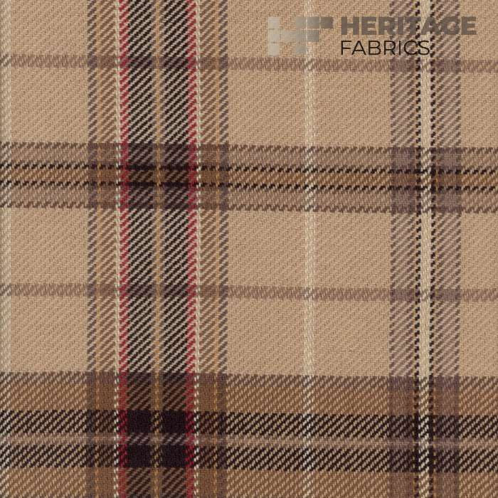 Parkhill Camel by Heritage Designer Fabric - 100% Cotton India 12,000 Horizontal: 9" and Vertical: 9" 54" - Swanky Fabrics -