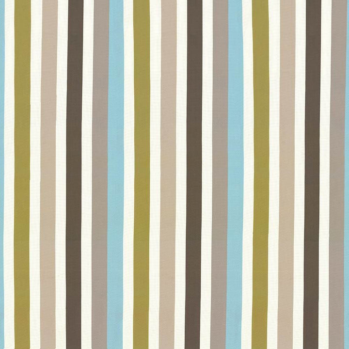 Parterre Stripe Aqua by Kasmir Designer Fabric 1427 100% Polyester
 INDIA Not Tested </p><p>Repeat: Horizontal: 13 7/8 inches and Vertical: N/A 55 - Swanky Fabrics -