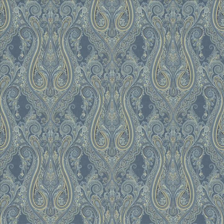 Pasadena Blueberry by Kasmir Designer Fabric 1454 100% Cotton
 SOUTH KOREA 30,000 Wyzenbeek Double Rubs </p><p>Repeat: Horizontal: 26 4/8 inches and Vertical: 26 6/8 inches 54 - Swanky Fabrics -