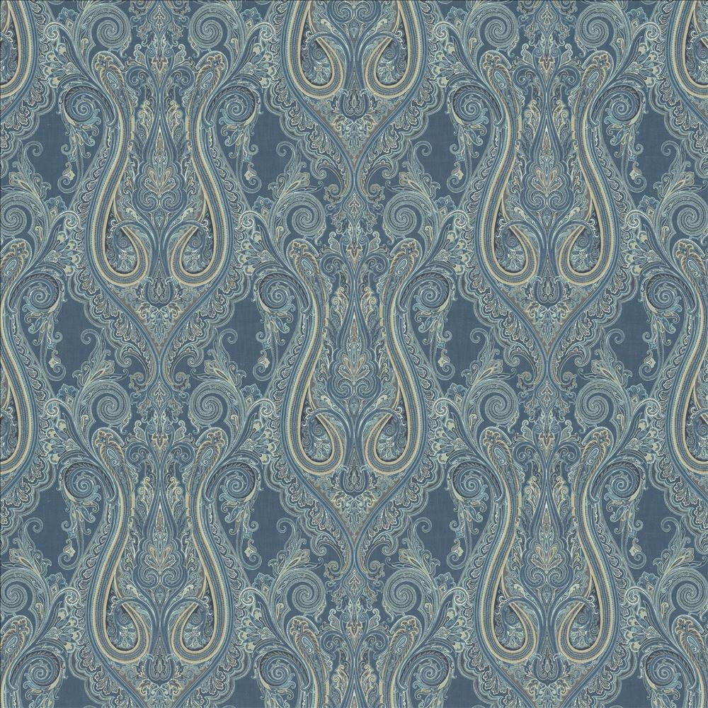 Pasadena Blueberry  by Kasmir Designer Fabric 1454 100% Cotton
 SOUTH KOREA 30,000 Wyzenbeek Double Rubs Horizontal: 26 4/8 inches and Vertical: 26 6/8 inches 54  - Swanky Fabrics -