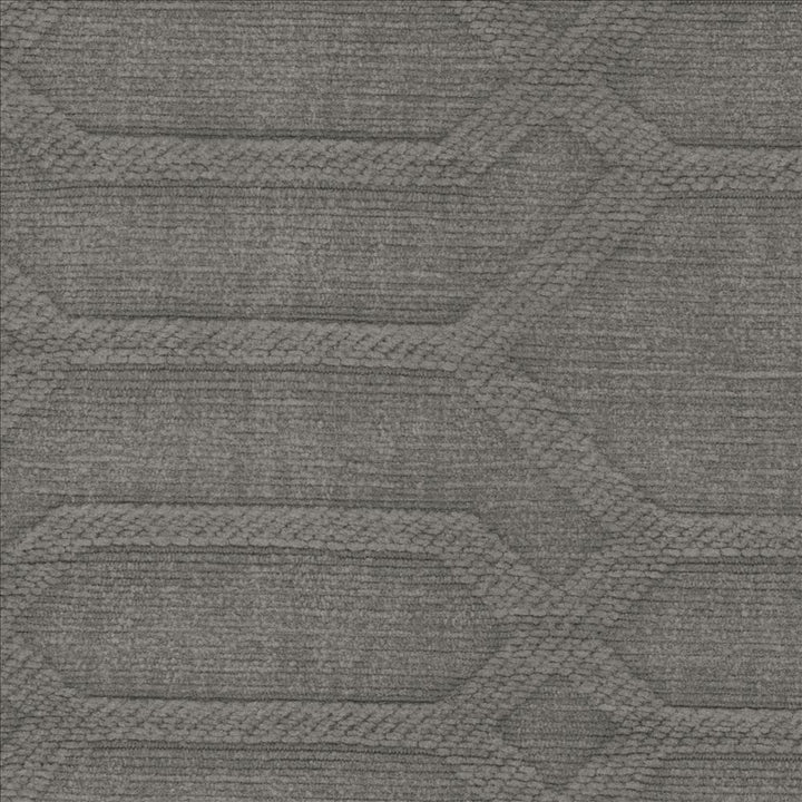 Pavillion Grey by Kasmir Designer Fabric 5100 100% Polyester CHINA 75,000 Wyzenbeek Double Rubs Horizontal: 10 7/8 inches and Vertical: 4 3/8 inches 56 - Swanky Fabrics -