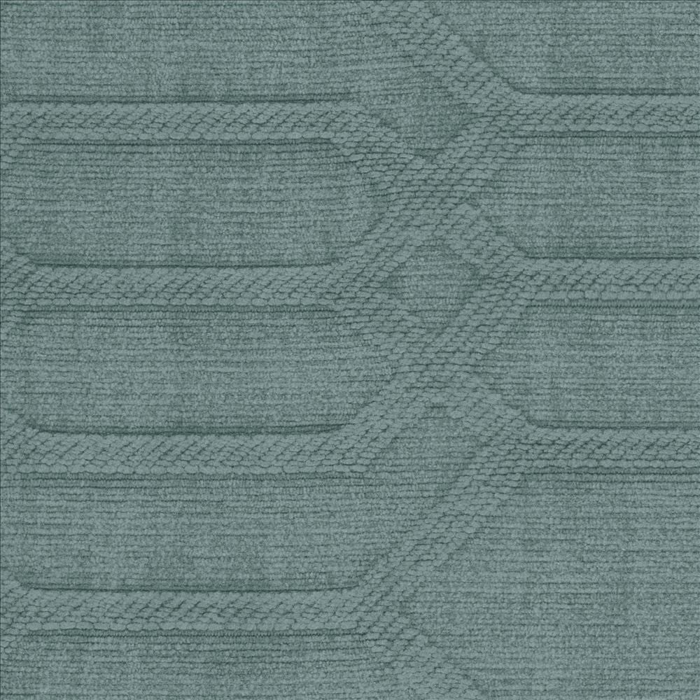 Pavillion Teal by Kasmir Designer Fabric 5098 100% Polyester CHINA 75,000 Wyzenbeek Double Rubs Horizontal: 10 7/8 inches and Vertical: 4 3/8 inches 56 - Swanky Fabrics -