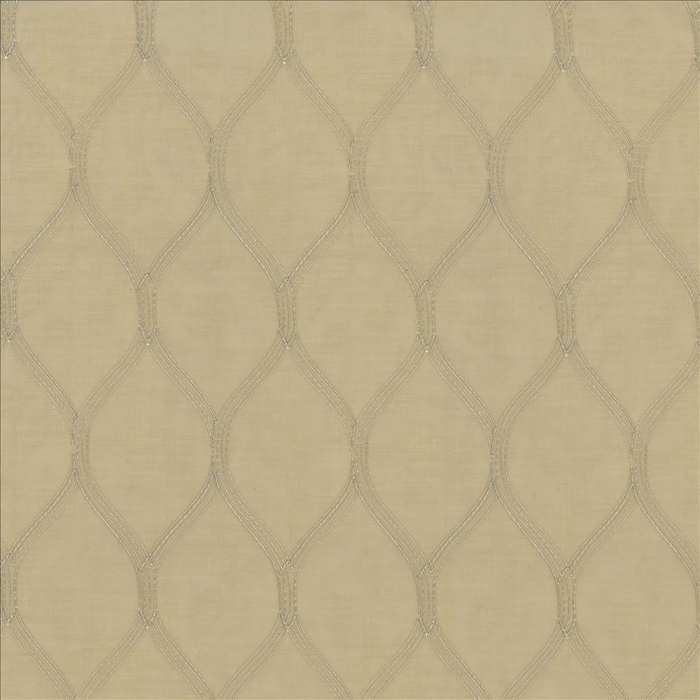 Per Se Linen by Kasmir Designer Fabric 5077 100% Polyester Embroidery 100% Polyester TURKEY Not Tested Horizontal: 3 2/8 inches and Vertical: 6 6/8 inches 58 - 59 - Swanky Fabrics -