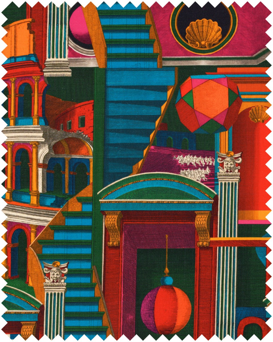 Piazza Degli Arlecchini linen fabric by Mind the Gap (FB00136), swatch