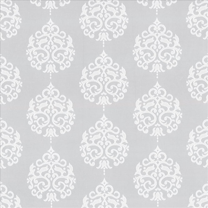 Picolino White by Kasmir Designer Fabric 5077 100% Polyester TURKEY Not Tested Horizontal: 15 7/8 inches and Vertical: 11 inches 56 - 57 - Swanky Fabrics -
