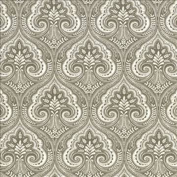 Pietro Paisley Charcoal by Kasmir Designer Fabric 5105 100% Cotton TURKMENISTAN 15,000 Wyzenbeek Double Rubs H: 13 6/8 inches, V: 17 6/8 inches 54 - 55 - Swanky Fabrics - Kasmir