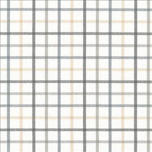 Piper Check Smoke by Kasmir Designer Fabric