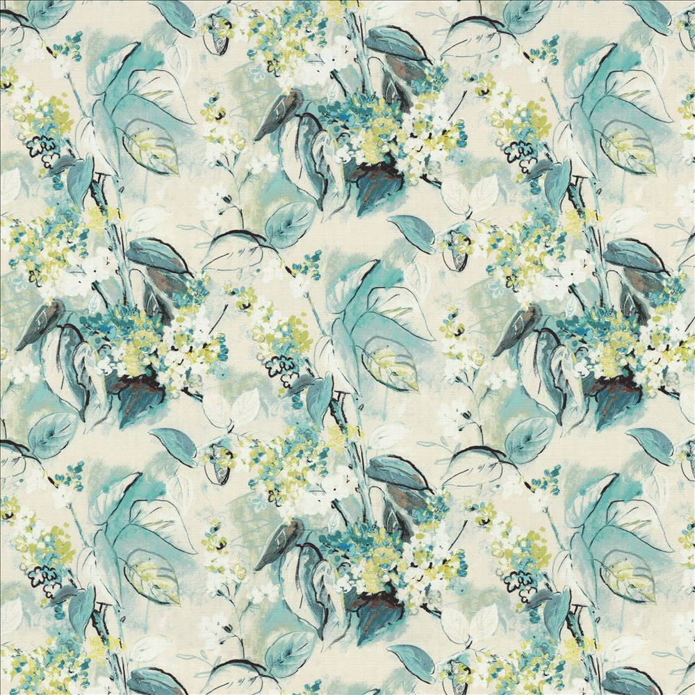 Pleasant Garden Menthe by Kasmir Designer Fabric See sample 100% Cotton
 SOUTH KOREA 15,000 Wyzenbeek Double Rubs </p><p>Repeat: Horizontal: 27 inches and Vertical: 24 6/8 inches 54 - Swanky Fabrics -