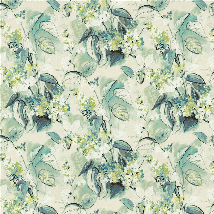 Pleasant Garden Menthe by Kasmir Designer Fabric 1464 100% Cotton
 SOUTH KOREA 15,000 Wyzenbeek Double Rubs </p><p>Repeat: Horizontal: 27 inches and Vertical: 24 6/8 inches 54 - Swanky Fabrics -