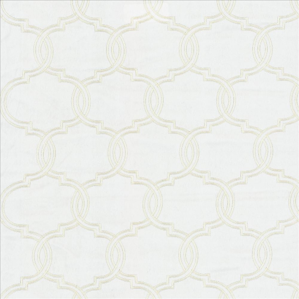 Portal Off White by Kasmir Designer Fabric See sample 65% Cotton
35% Polyester
 CHINA Not Tested </p><p>Repeat: Horizontal: 4 2/8 inches and Vertical: 5 6/8 inches 59 - Swanky Fabrics -