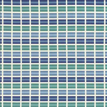 Power Grid Marina by Kasmir Designer Fabric 5125 100% Cotton SOUTH KOREA 12,000 Wyzenbeek Double Rubs H: 1 4/8 inches, V: 3 inches 54 - Swanky Fabrics - Kasmir