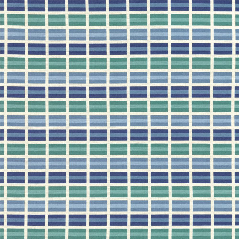 Power Grid Marina by Kasmir Designer Fabric 5125 100% Cotton
 SOUTH KOREA </p><p>Repeat: Horizontal: 1 4/8 inches and Vertical: 3 inches 54 - Swanky Fabrics -