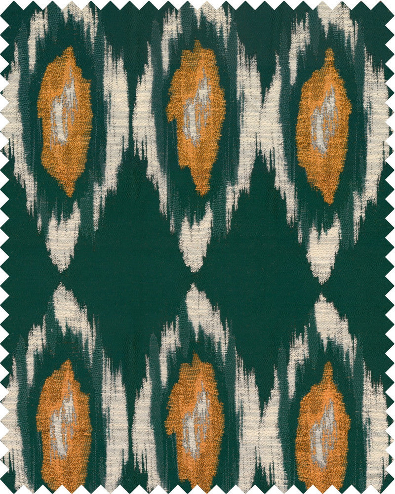Pradesh Ikat Woven Fabric by Mind the Gap Designer Fabric WOODSTOCK '69 LIFESTYLE COLLECTION 58% Cotton, 19% Viscose, 23% other fibres Made in Italy W 35cm x L 54cm / W 13.7in x L 21.2in 59.05in - Swanky Fabrics -