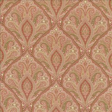 Prati Paisley Sunshine by Kasmir Designer Fabric 5080 100% Cotton USA 15,000 Wyzenbeek Double Rubs H: 18 inches, V: 18 inches 54 - Swanky Fabrics - Kasmir