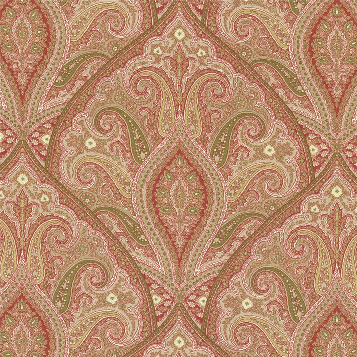 Prati Paisley Sunshine by Kasmir Designer Fabric 5080 100% Cotton USA 15,000 Wyzenbeek Double Rubs Horizontal: 18 inches and Vertical: 18 inches 54 - Swanky Fabrics -