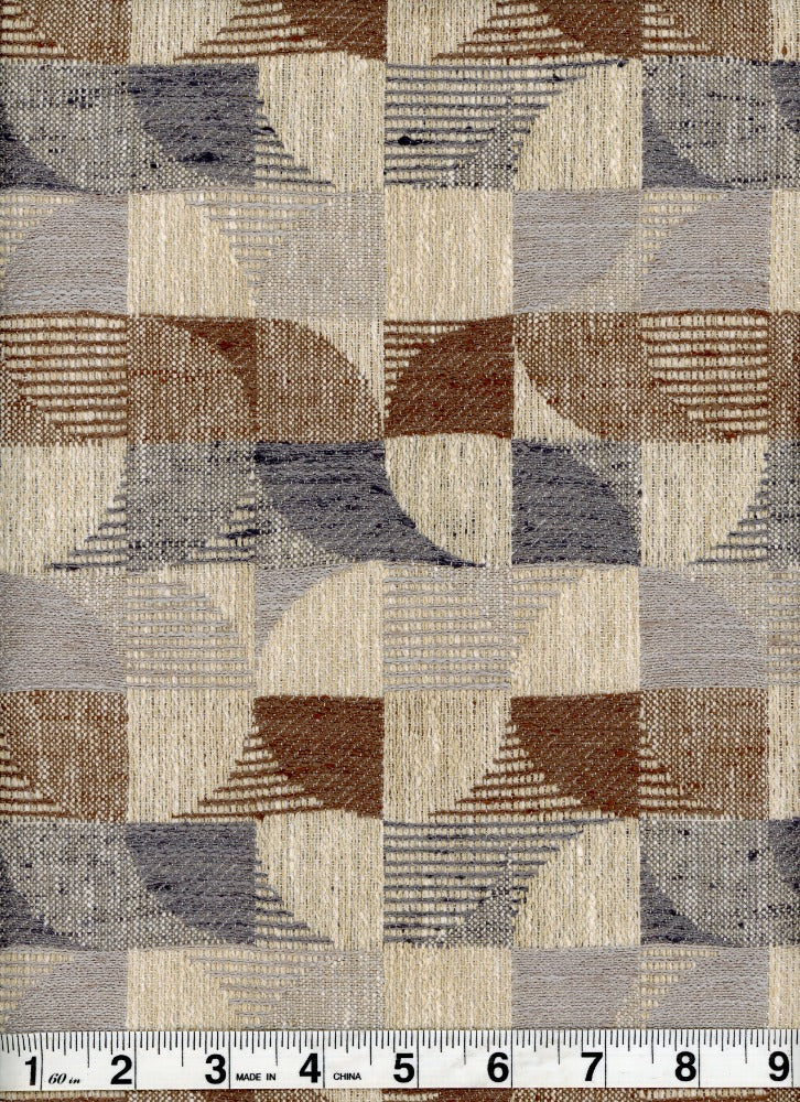 Prospect Stone Blue by Heritage Fabric - 86% Polyester; 14% Cotton - India - 15,001-30,000 double rubs - V: 8  H: 6.75 - 54" - Fabric Carolina -