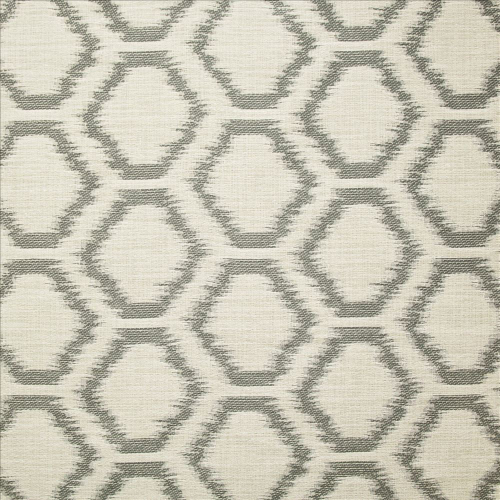 Proton Slate by Kasmir Designer Fabric 5157 100% Polyester
 TURKEY Not Tested </p><p>Repeat: Horizontal: 7 4/8 inches and Vertical: 4 2/8 inches 58 - Swanky Fabrics -