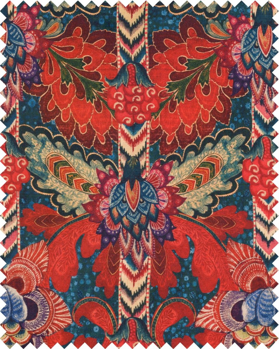 Psychedelia linen fabric by Mind the Gap (FB00073), swatch
