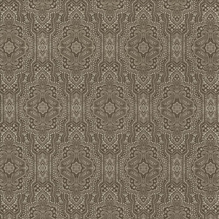 Purana Paisley Slate by Kasmir Designer Fabric 5113 100% Cotton
 USA </p><p>Repeat: Horizontal: 13 4/8 inches and Vertical: 25 2/8 inches 54 - Swanky Fabrics -