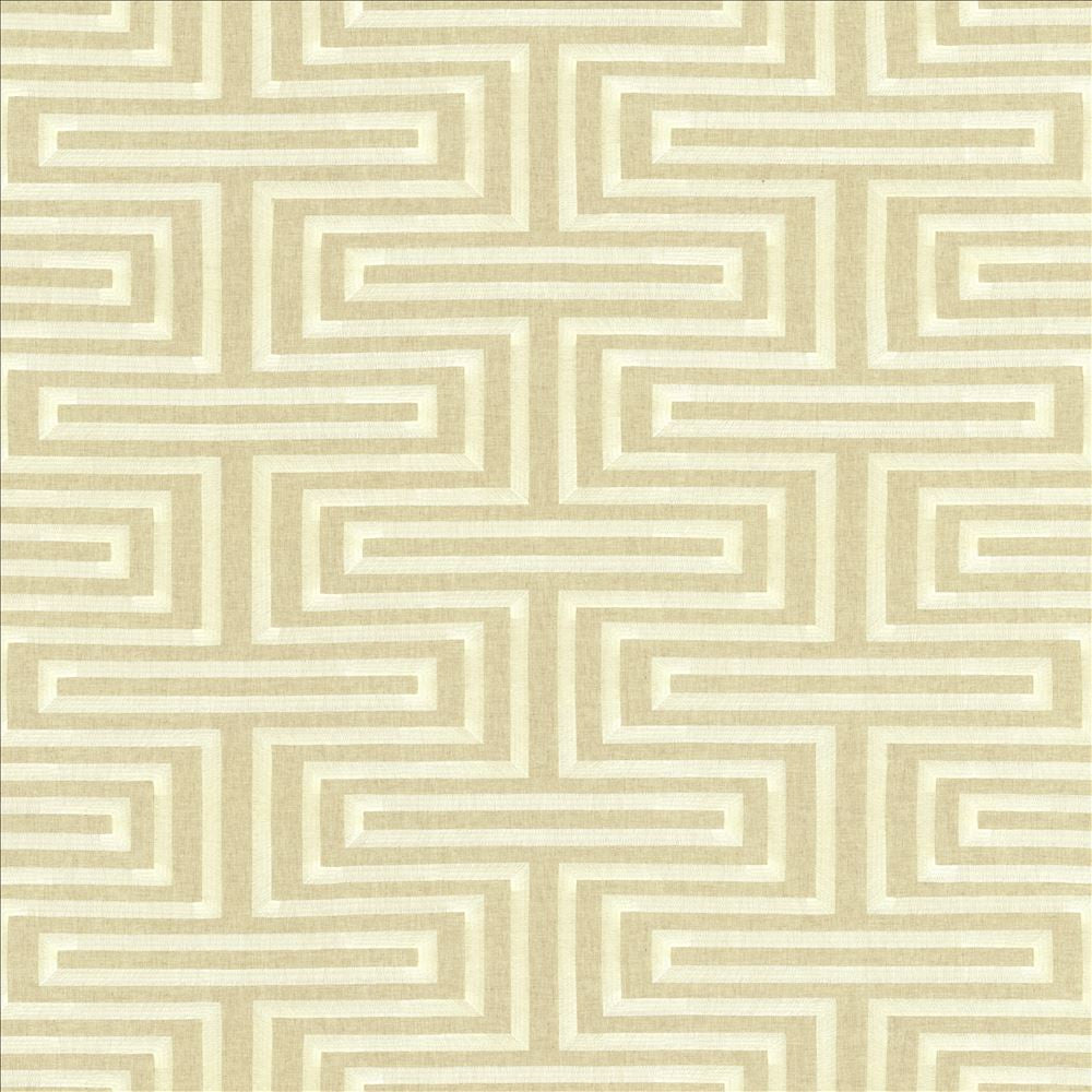 Quandary Pearl by Kasmir Designer Fabric 1450 70% Polyester 30% Linen INDIA 51,000 Wyzenbeek Double Rubs Horizontal: 26 inches and Vertical: 12 2/8 inches 54 - Swanky Fabrics -