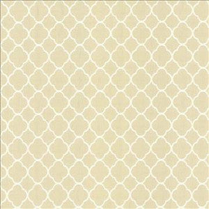 Quatrefoil Maze Parchment by Kasmir Designer Fabric