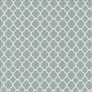 Quatrefoil Maze Spa by Kasmir Designer Fabric