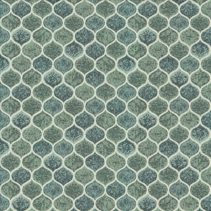Quinlan Caribbean by Kasmir Designer Fabric See sample 100% Polyester
 MEXICO 40,000 Wyzenbeek Double Rubs </p><p>Repeat: Horizontal: 9 5/8 inches and Vertical: 6 4/8 inches 54 - Swanky Fabrics -