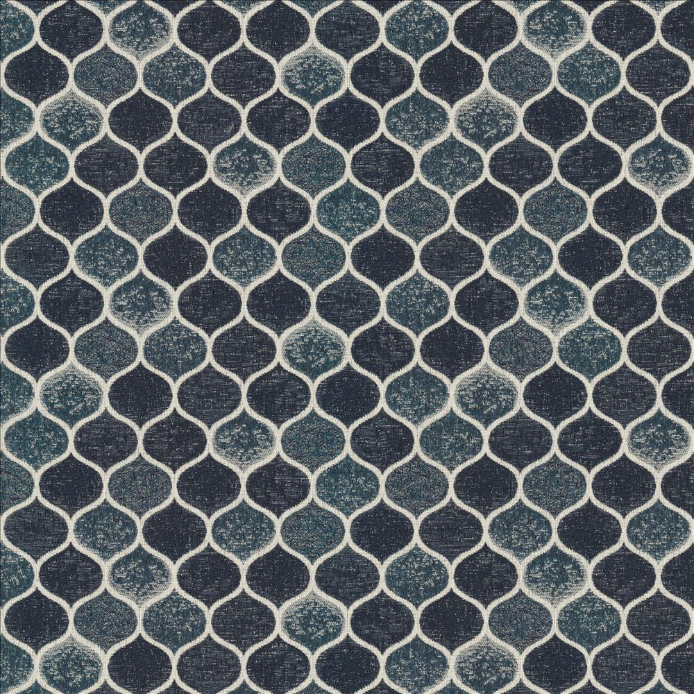 Quinlan Denim  by Kasmir Designer Fabric 1458 100% Polyester
 MEXICO 40,000 Wyzenbeek Double Rubs Horizontal: 9 5/8 inches and Vertical: 6 4/8 inches 54  - Swanky Fabrics -