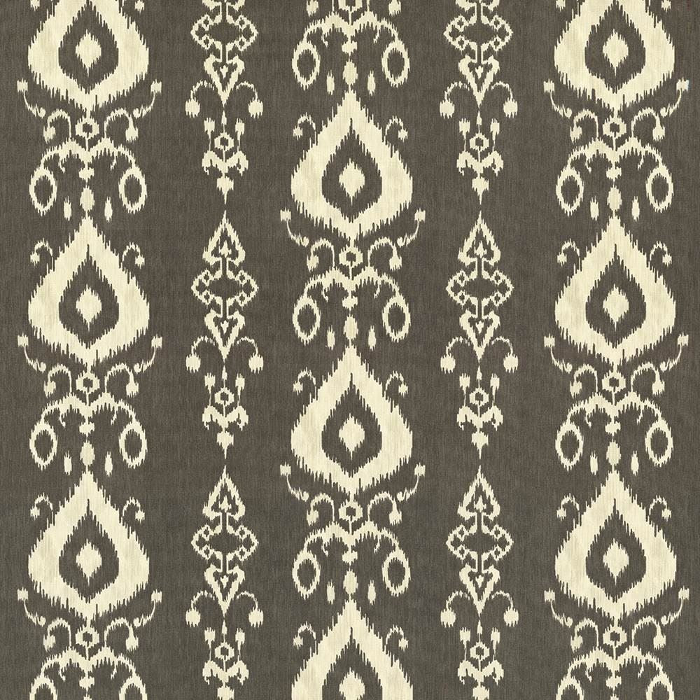Raga Ikat Ink  by Kasmir Designer Fabric 5062 100% Cotton
 TURKMENISTAN 15,000 Wyzenbeek Double Rubs Horizontal: 27 inches and Vertical: 13 4/8 inches 54  - Swanky Fabrics -