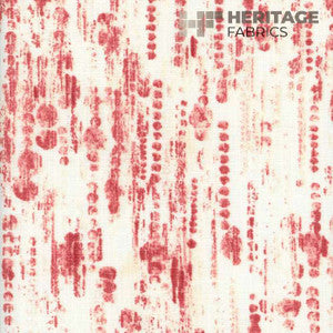 Raindrops Coral by Roth & Tompkins Designer Fabric