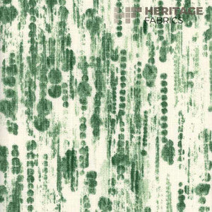 Raindrops Kelly by Roth & Tompkins Designer Fabric