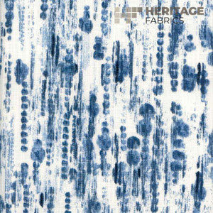 Raindrops Marine by Roth & Tompkins Designer Fabric