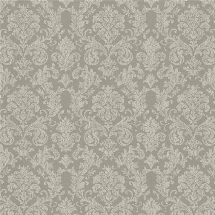 Reign Silver by Kasmir Designer Fabric 5157 100% Polyester
 TURKEY </p><p>Repeat: Horizontal: 15 6/8 inches and Vertical: 14 6/8 inches 118 - Swanky Fabrics -