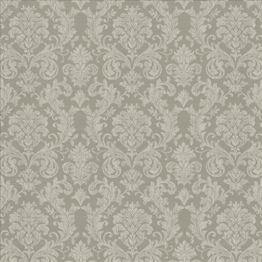 Reign Silver by Kasmir Designer Fabric 5157 100% Polyester
 TURKEY </p><p>Repeat: Horizontal: 15 6/8 inches and Vertical: 14 6/8 inches 118 - Swanky Fabrics -