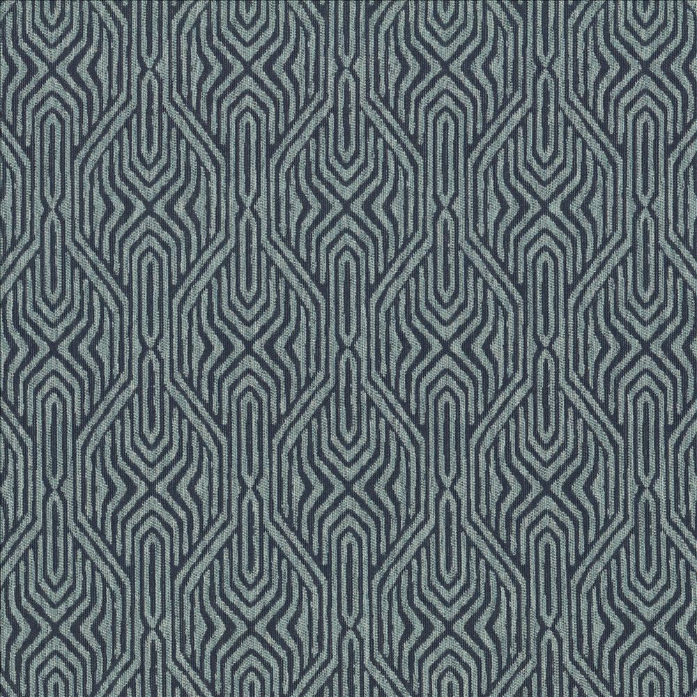 Riker Cobalt  by Kasmir Designer Fabric 1463 98% Olefin
2% Polyester
 USA 51,000 Wyzenbeek Double Rubs Horizontal: 9 inches and Vertical: 14 2/8 inches 56  - Swanky Fabrics -