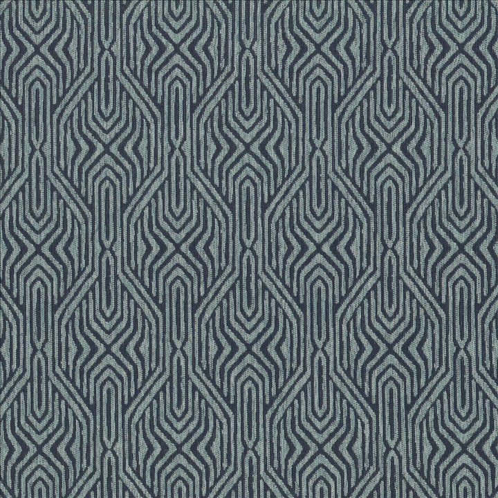 Riker Cobalt  by Kasmir Designer Fabric 1463 98% Olefin
2% Polyester
 USA 51,000 Wyzenbeek Double Rubs Horizontal: 9 inches and Vertical: 14 2/8 inches 56  - Swanky Fabrics -