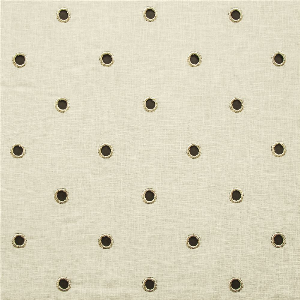 Rings Ivory by Kasmir Designer Fabric 5157 65% Cotton
35% Polyester
 INDIA </p><p>Repeat: Horizontal: 4 4/8 inches and Vertical: 4 6/8 inches 54 - Swanky Fabrics -