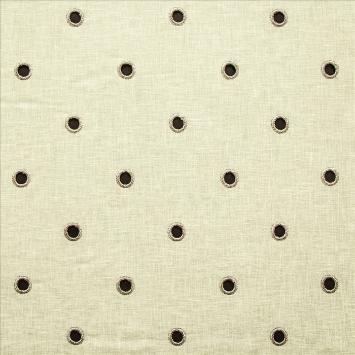 Rings Ivory by Kasmir Designer Fabric 5157 65% Cotton 35% Polyester INDIA Not Tested Horizontal: 4 4/8 inches and Vertical: 4 6/8 inches 54 - Swanky Fabrics -