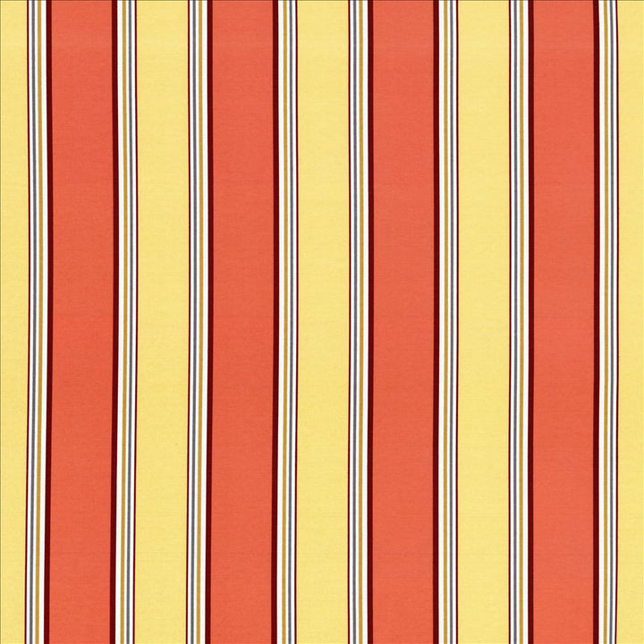 Robuchon Stripe Paprika by Kasmir Designer Fabric 5063 55% Cotton
45% Polyester
 SPAIN </p><p>Repeat: Horizontal: 8 4/8 inches and Vertical: N/A 54 - 56 - Swanky Fabrics -