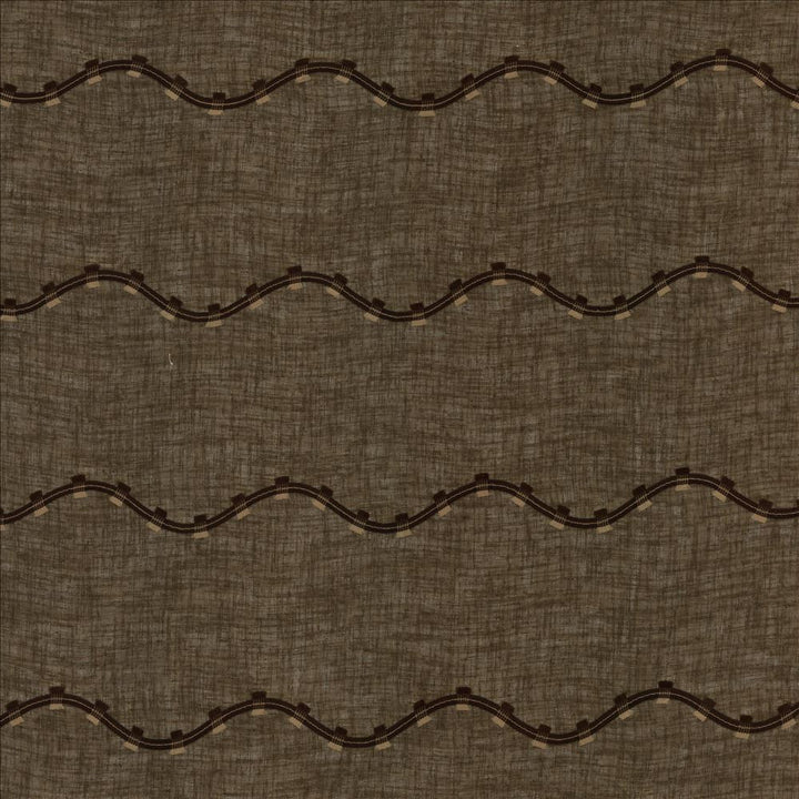 Rollercoaster Chocolate by Kasmir Designer Fabric 1444 100% Polyester
Embroidery
100% Polyester
 TURKEY </p><p>Repeat: Horizontal: 6 inches and Vertical: 6 inches 114 - Swanky Fabrics -