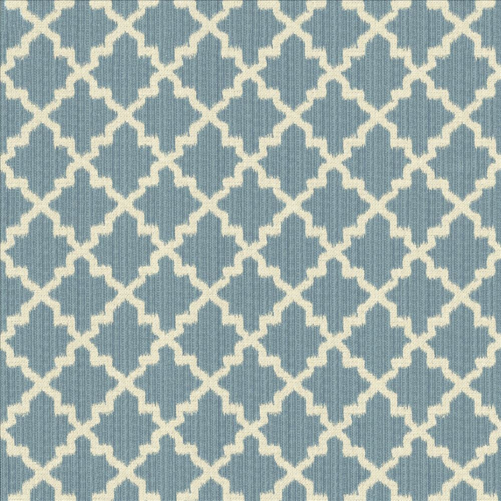 Roncador Bluebell by Kasmir Designer Fabric 5125 58% Cotton 42% Polyester TURKEY 35,000 Wyzenbeek Double Rubs Horizontal: 2 7/8 inches and Vertical: 3 inches 54 - Swanky Fabrics -