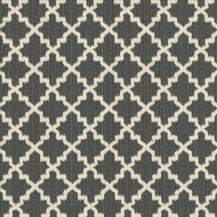Roncador Charcoal by Kasmir Designer Fabric See sample 58% Cotton
42% Polyester
 TURKEY 35,000 Wyzenbeek Double Rubs </p><p>Repeat: Horizontal: 2 7/8 inches and Vertical: 3 inches 54 - Swanky Fabrics -
