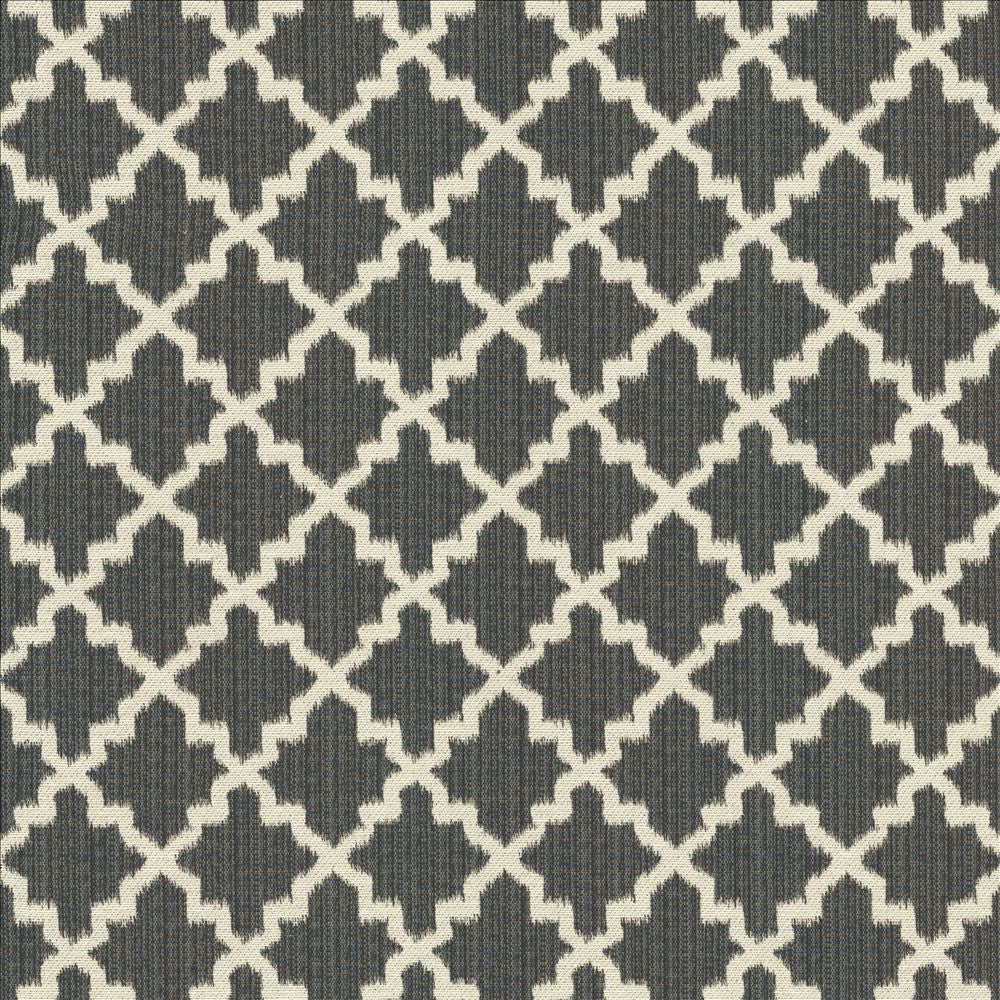 Roncador Charcoal by Kasmir Designer Fabric 5123 58% Cotton
42% Polyester
 TURKEY </p><p>Repeat: Horizontal: 2 7/8 inches and Vertical: 3 inches 54 - Swanky Fabrics -