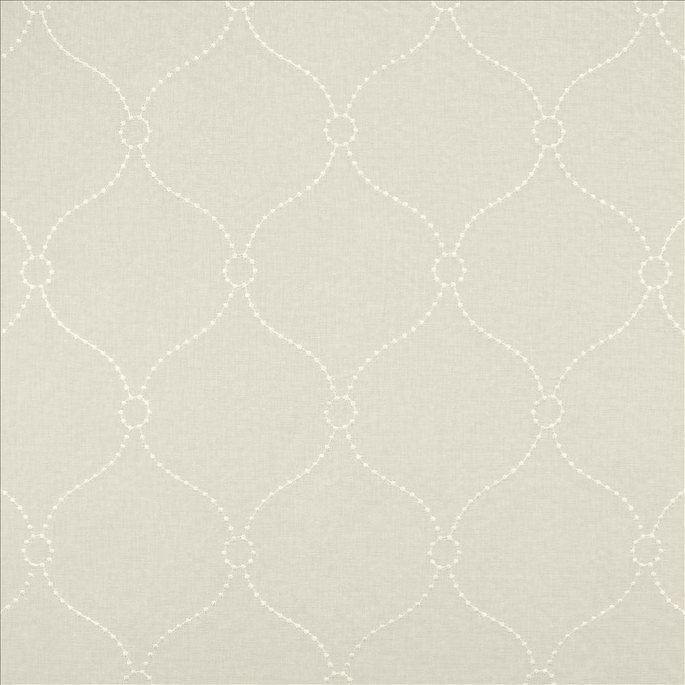 Rotunda Ivory by Kasmir Designer Fabric 5108 100% Polyester
 TURKEY Not Tested </p><p>Repeat: Horizontal: 6 2/8 inches and Vertical: 8 2/8 inches 118 - Swanky Fabrics -